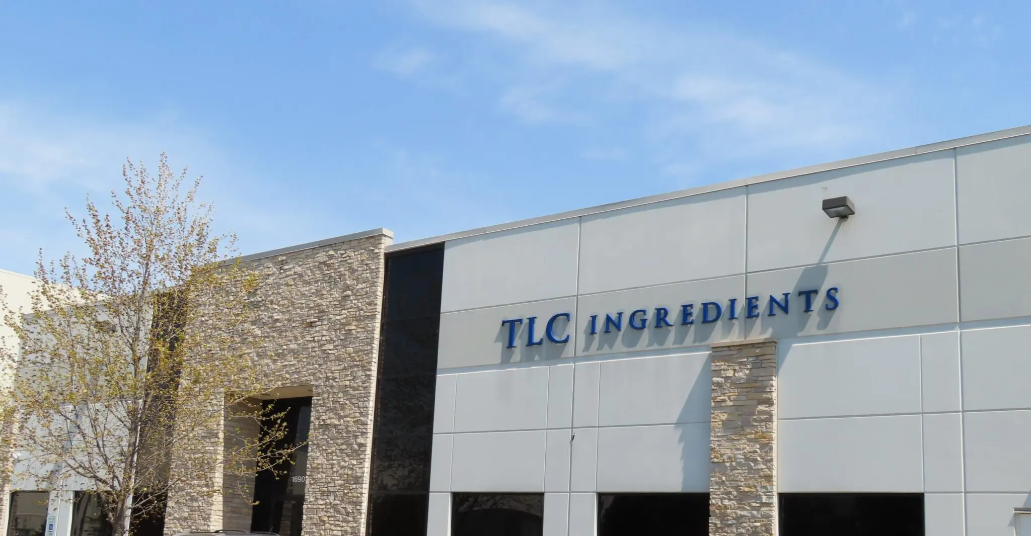 A building with the words tlc ingredients on it.